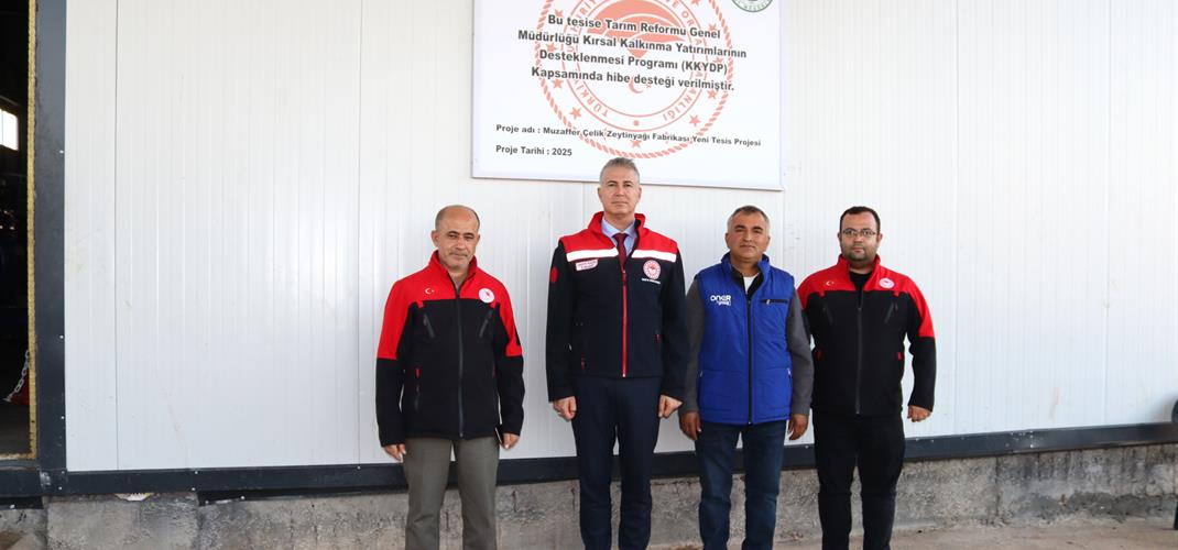 Kırsal Kalkınma Destekleriyle Güneşli Köyünde Modern Zeytinyağı Tesisi Açıldı.